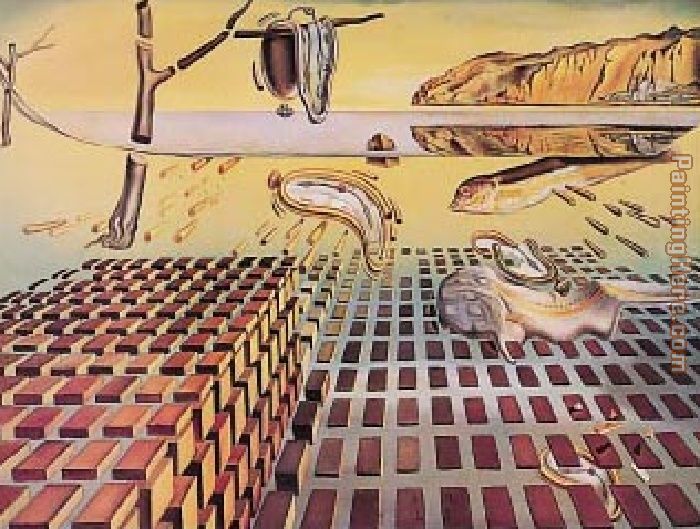 The Disintegration of the Persistence of Memory painting - Salvador Dali The Disintegration of the Persistence of Memory art painting